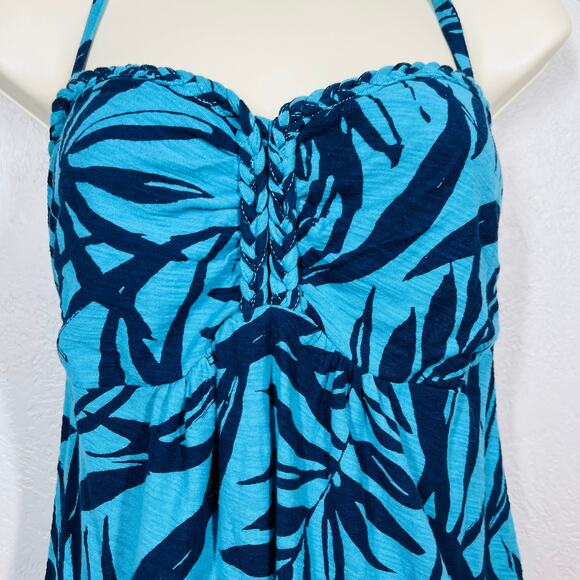 Tommy Bahama Halter Dress Beach Blue Black Cover Up - XS - Picture 3 of 5